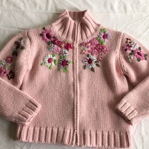 Beautiful knit zip up sweater